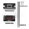 3 In 1 LED Motorcycle Electronic Clock Digital Display Voltmeter Watch IP67 Waterproof Dustproof Colorful Electronic Thermometer