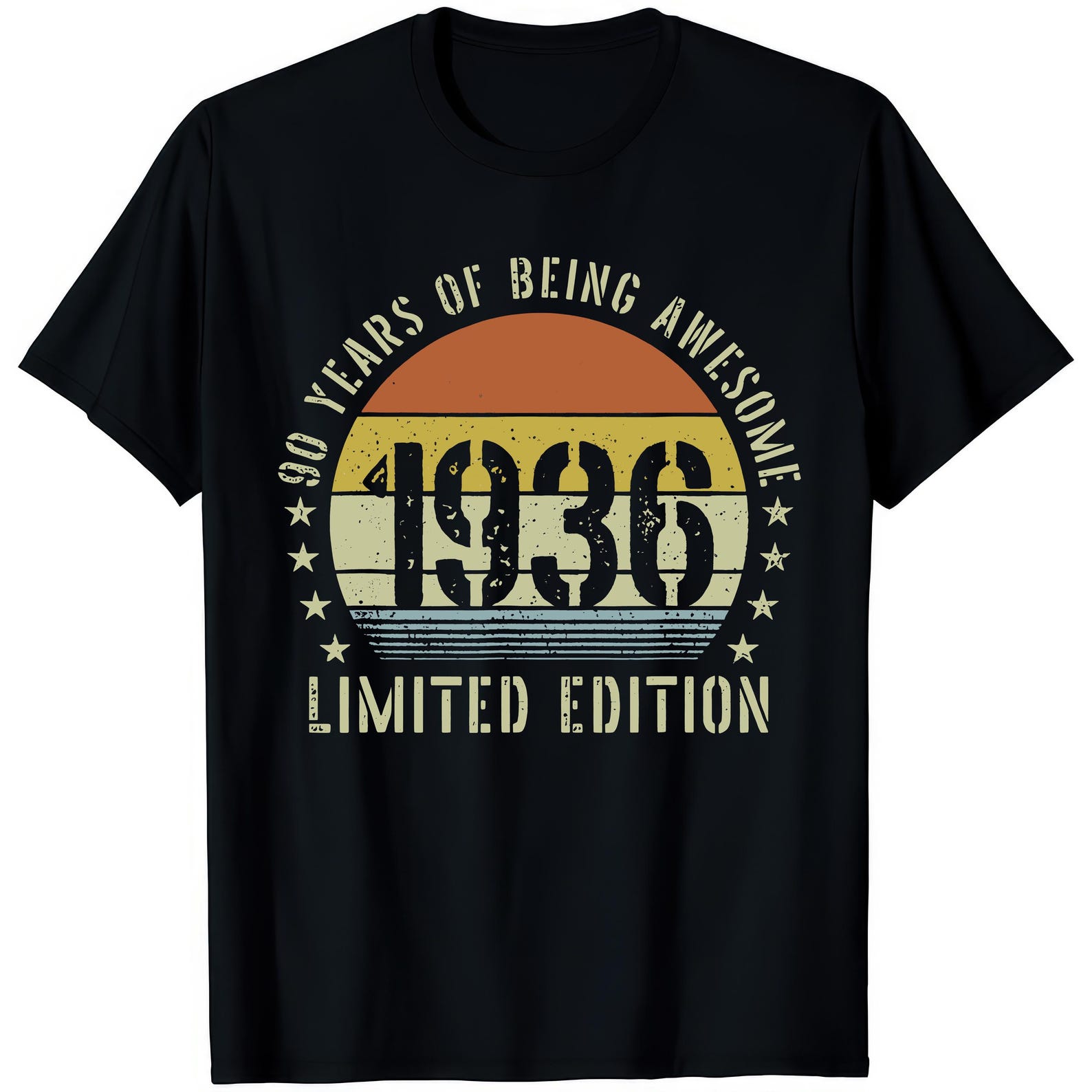 90th Birthday T shirt, 1936 Limited Edition Cotton Tee 4XL