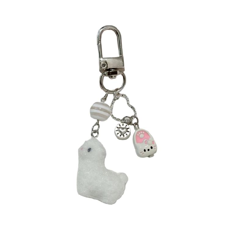 

Mini Alpacas Key Holder Sturdy Resin Material Portable Design for Keys Wallets and Phone Cases