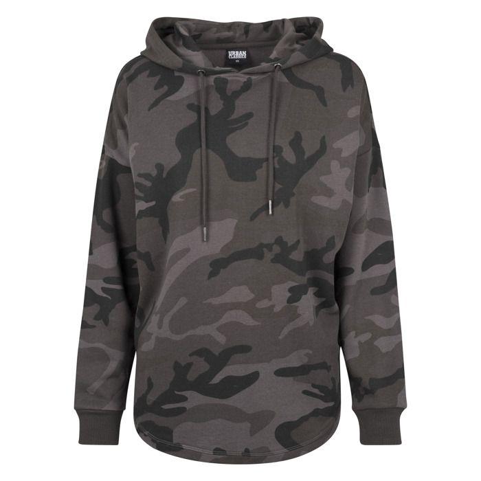 Sweatshirt à capuche - Urban Classics - Camo - Rose - Manches longues - Ajustable