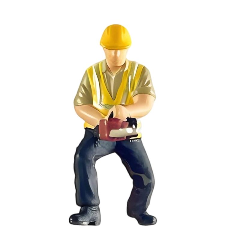 

Resin Miniature Construction Building Worker Figure 1:64 Scale Great For Model Train Layouts And Dioramas Displays
