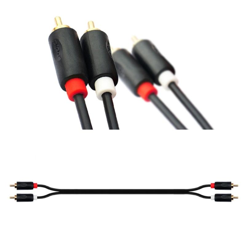 2RCA To 2 RCA Male To Male Audio Cable Gold-Plated RCA Audio Cable for Home Theater DVD TV Amplifier CD Soundbox