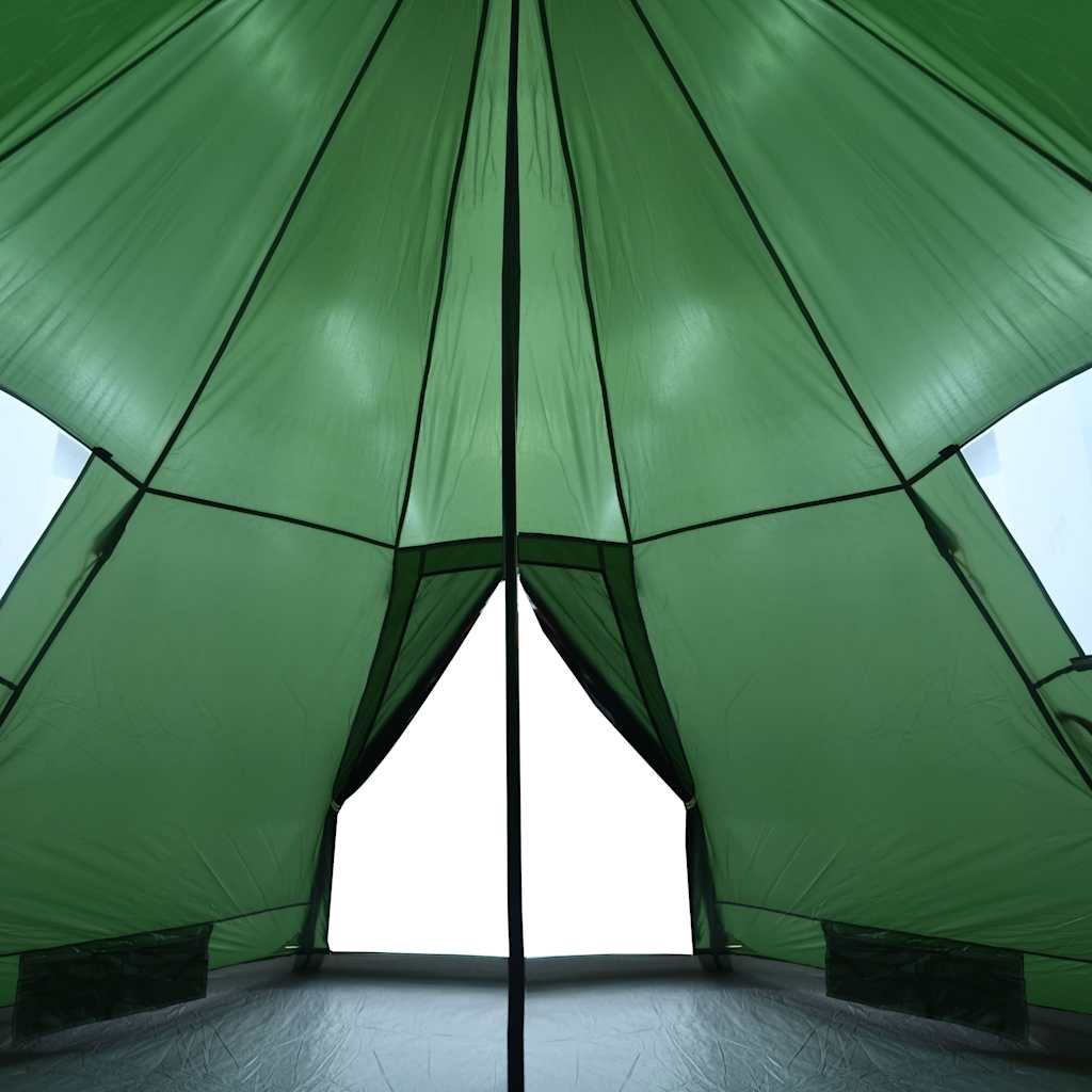 Tipi Camping Tent for 4 Persons Green Waterproof