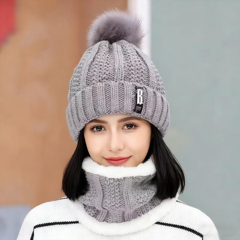 1PC Lined Cold-Resistant Fleece Plush Winter Soft Ear Warmer Windproof Women's Durable Beanie Warm-Retentive