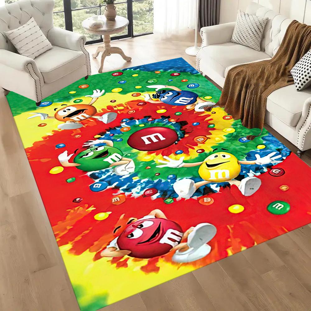 Colorful Characters Play Square rugs are a great choice for living rooms, bedrooms, home décor, and as gifts.