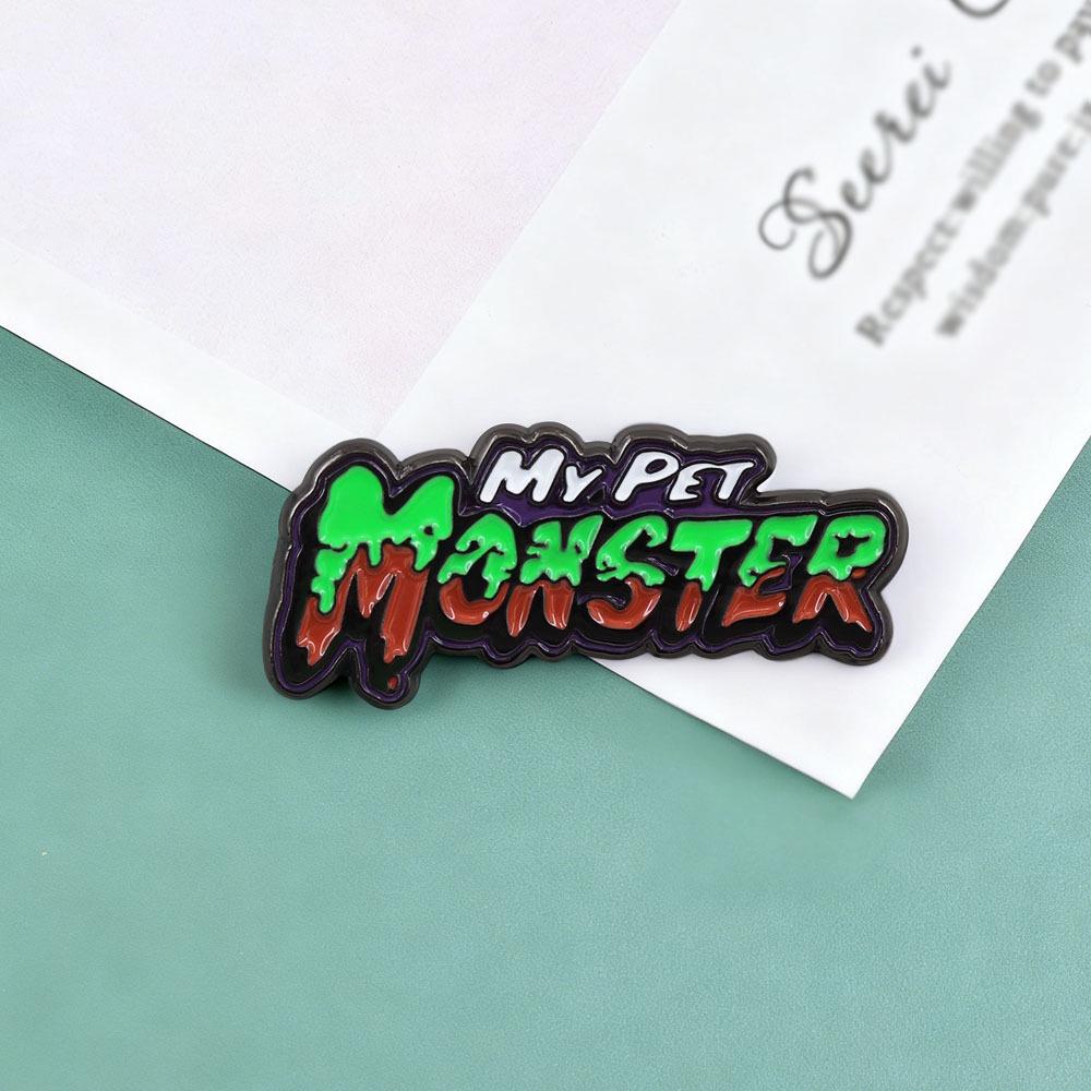 My Pet Monster Retro Enamel Pin - 80s Cartoon Fun Gift