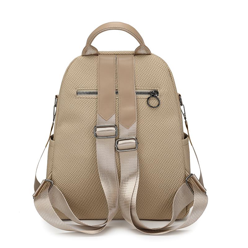 Solid Color Women's Multi-Function Backpack Large Capacity Commuter Travel Backpack