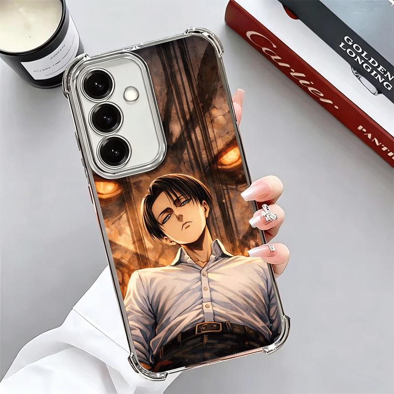 A-Attack On T-Titan Levi Beschichtung Handyhülle Für Samsung A17 A07 A37 A57 A16 A56 A15 A55 A14 A54 A13 A53 A26 A36 A25 A35 A24 A34