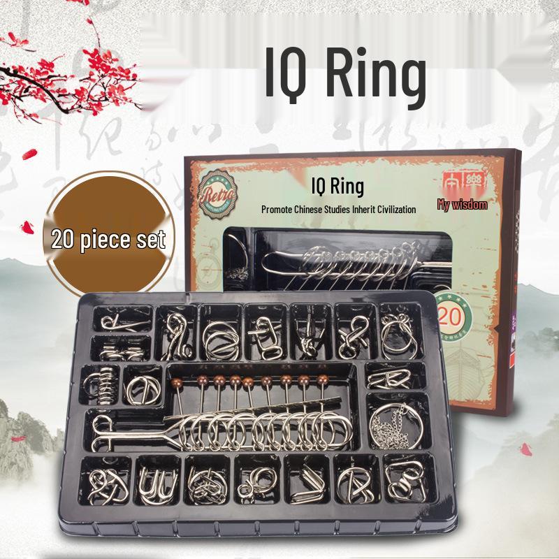 

Набор головоломок Lezhiyouwo Девять переплетающихся колец - Развивающие игрушки для детей