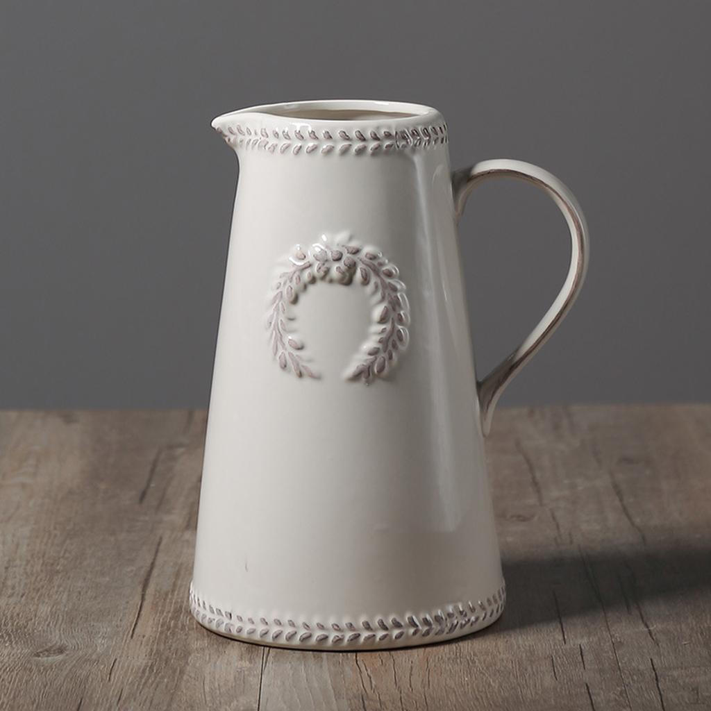 

Ваза Керамічна ваза з широким отвором, Декоративна прикраса для дому 23cm Jug