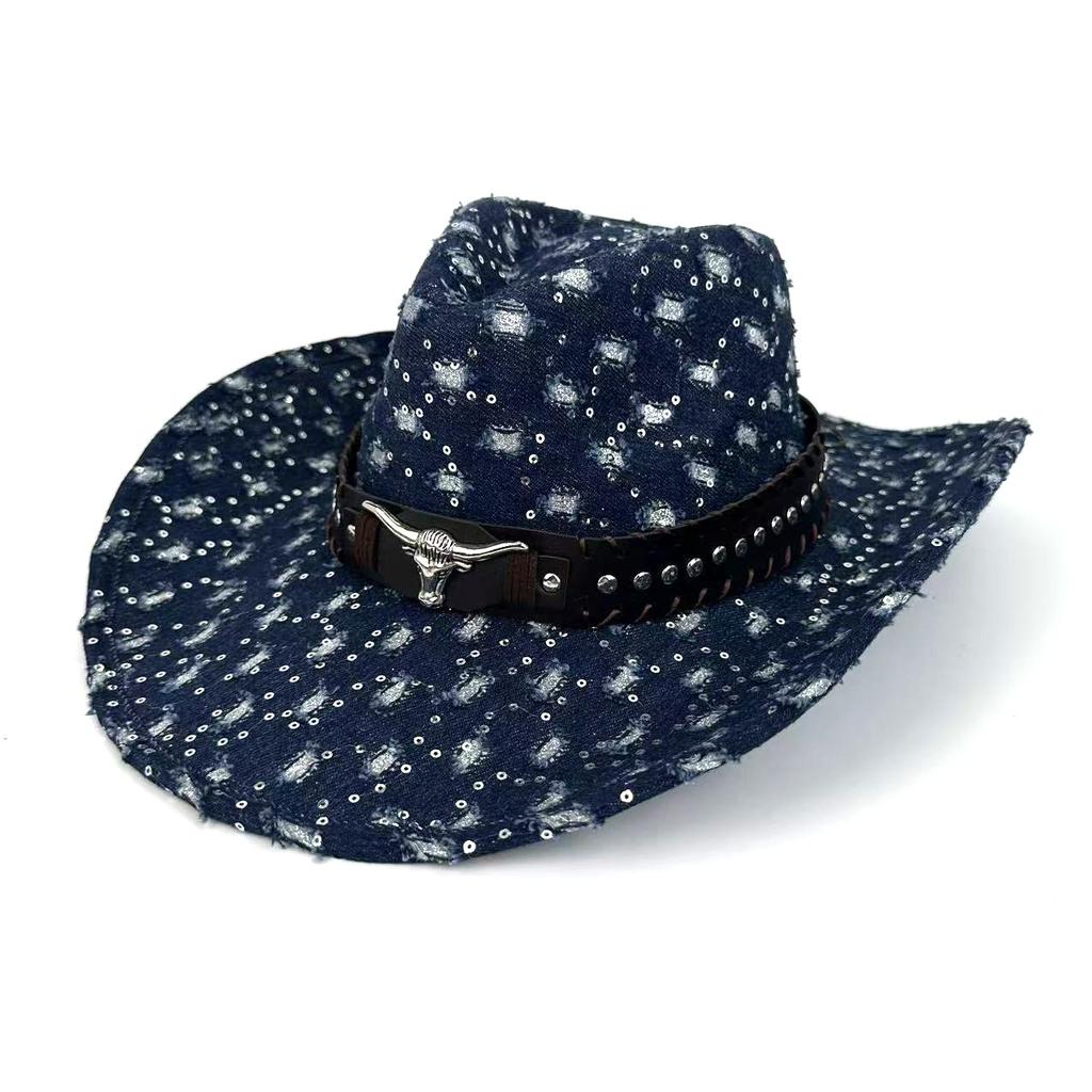 American Retro Old Western Cowboy Hat Can Be Worn In All Seasons Outdoor Travel Jazz Hat Men'S And Women'S Versatile Top Hat