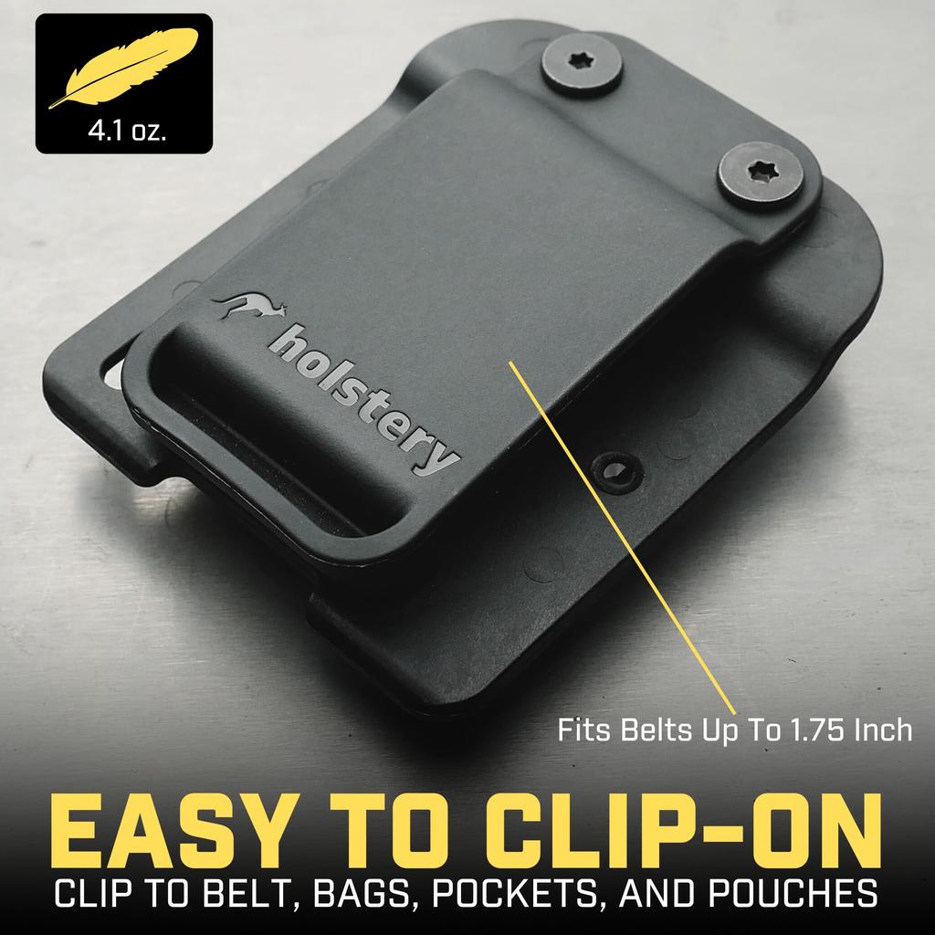 Holstery MagMaster Magnetic Tool Holder Powerful Belt Magnet Holster for Drill and Other Magnetic Tools and Hardware - Clip-On Screws, Hammers,