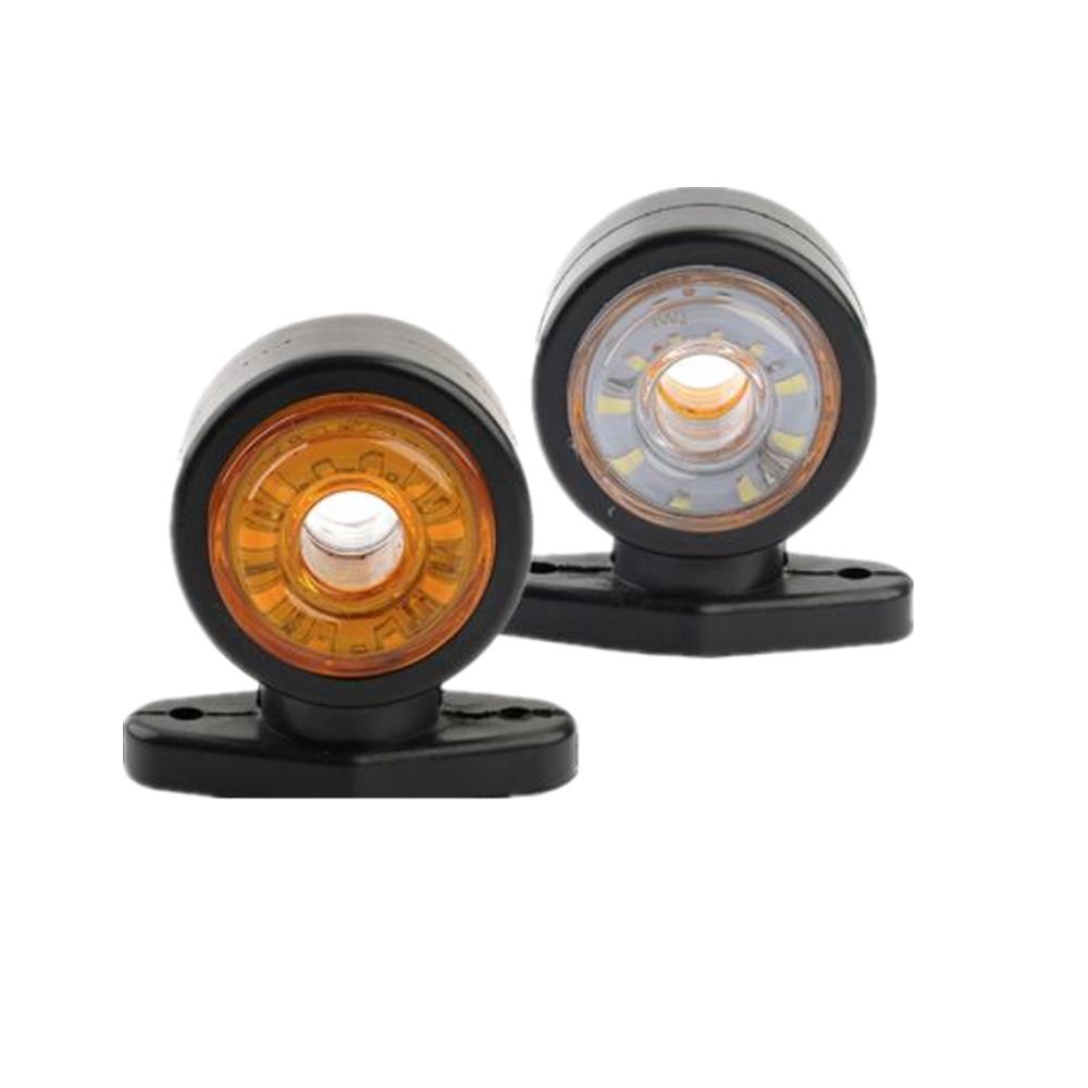 2PCS LED Car Truck Trailer Outline Marker Lamps 12-24V Universal Double Side Marker Lights Truck Lighting for scania RV Lorry