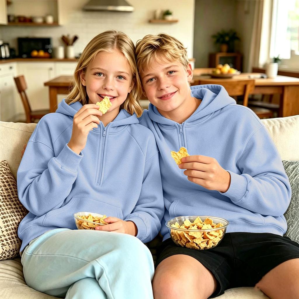 Casual Losvallend Comfortabel Hoodie Pullover Sweatshirt voor Jongens en Meisjes voor Sportkleding