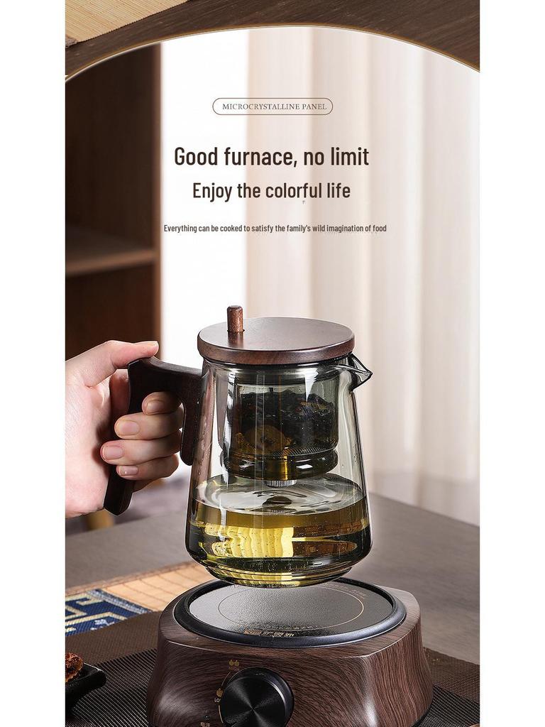 Compact Electric Ceramic Stove: Multifunctional, Utensil-Friendly Mini Tea Maker for Household Use