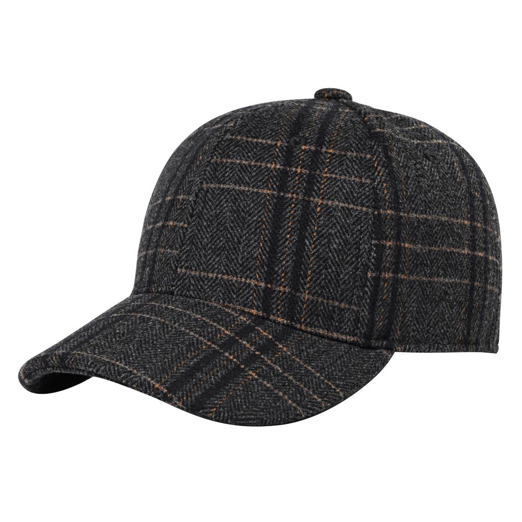 Botvela – Cappellino da Baseball in Tweed a Spina di Pesce da Uomo, Cappello Regolabile in Misto Lana, Casual, Pesca, Escursionismo