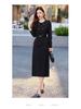 2025 Spring/Summer Women's Elegant Double-Breasted Two-Piece Mid-Length Dress JX2512