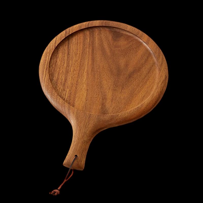 Tabla de Servir y Pizza de Madera de Nogal Macizo