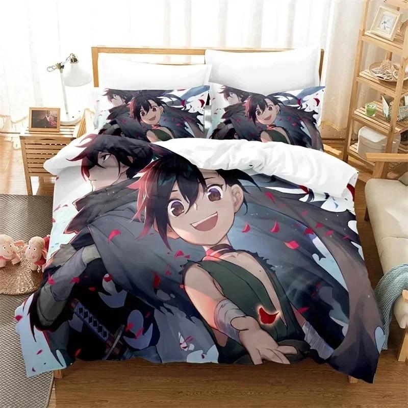 3D Print Anime Dororo Bedding Set,Duvet Cover Comforter Bed Set Quilt Cover Pillowcase,King Queen Twin Size Boys Girls Adults