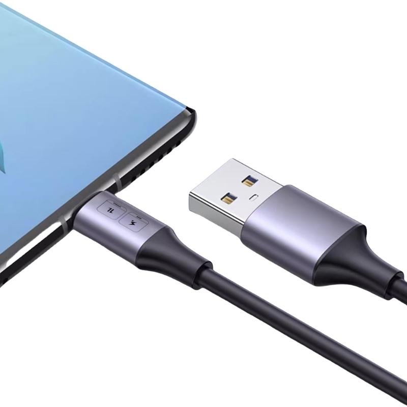 USB To TypeC Cable 10Gbps Fast Charging Support 60W Power Delivery and Data Transfer Travel USB A To C Cord