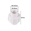 White Inner Diameter 20/25mm PVC Union Connector Garden Agriculture Irrigation Water Pipe Fittings Aquarium Fish Tank Tube Joint