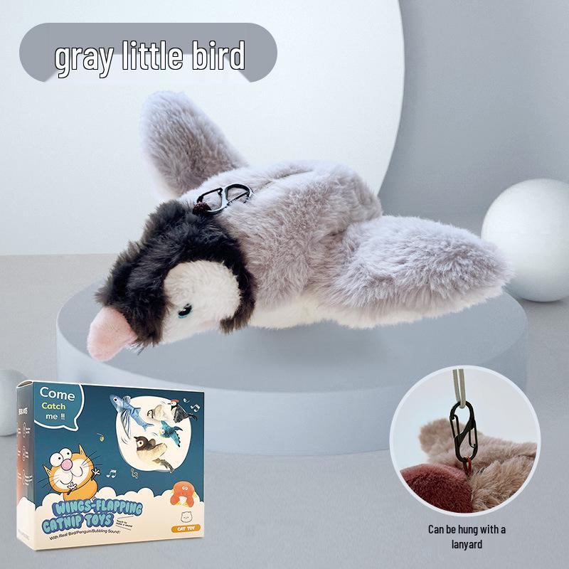 Pet Plush Bite-Resistant Interactive Bird Toy for Cats and Dogs