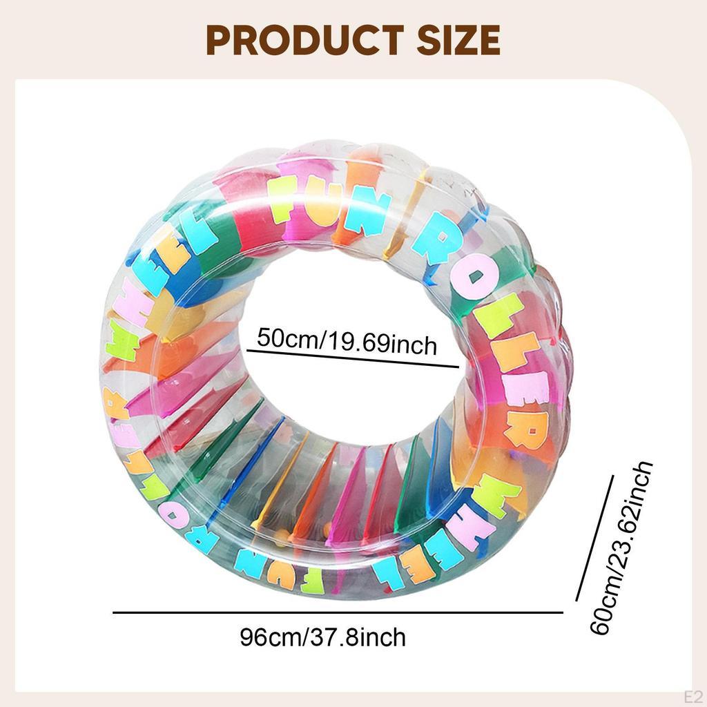 Inflatable Water Wheel Pool Float Roller Practical for Kids Swimming