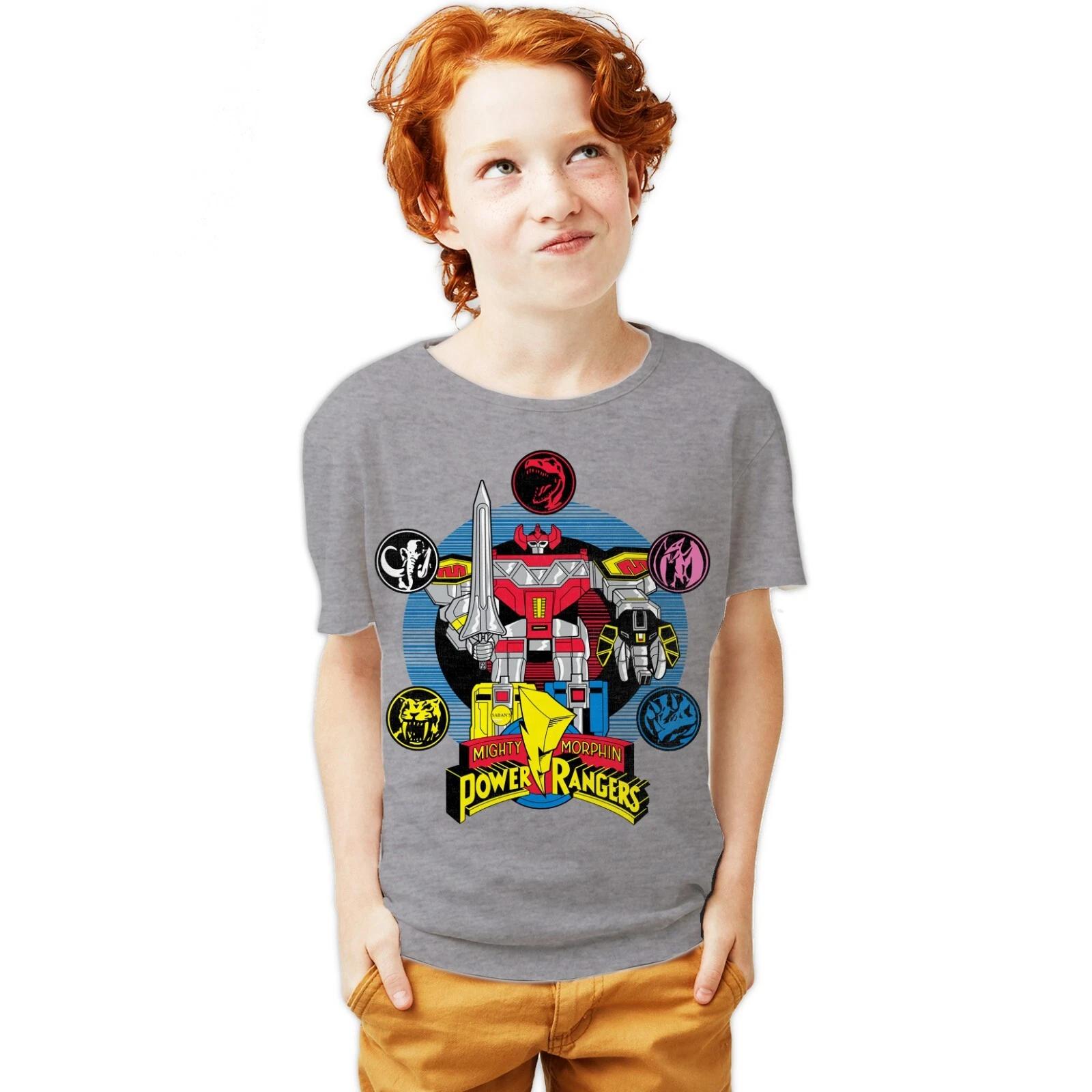 

Power Rangers Megazord Official Youth T-Shirt For 12-14 Years Mighty Morphin 120