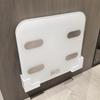 No-Drill Bathroom & Gym Organizer - 2pcs Wall Mounted Scale Holder for Digital Scales, Space-Saving Plastic Storage Rack, Glossy Finish, Shelves