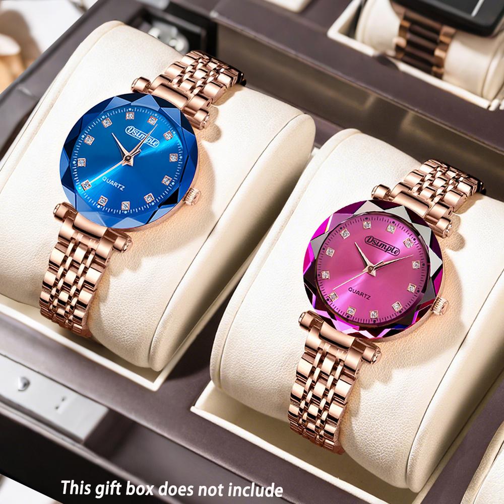 

Набор из 2 роскошных элегантных женских часов, кварцевый механизм, повседневные часы | Наручные часы для вечеринки | Великолепные | модные аксессуары