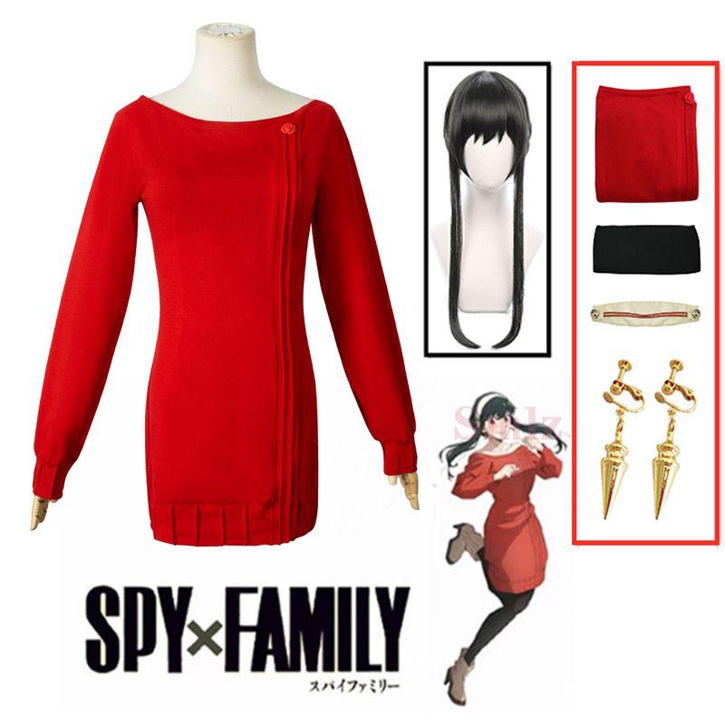 Spy×family Yor Forger Cosplay Costume Dress Halloween Carnival Role Play Party
