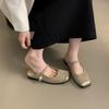 Fashion Hot Selling 2025 New French Evening Breeze Gentle Toe Slippers Summer Fairy-Style Muller Single Shoes Casual Flat Women'S Shoes
