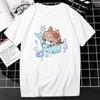 Tshirt Genshin Impact Game Tops Kawaii Impresso Grfica De Personagens Dos Jogos Clssicos Cartoon Harajuku T Streetwear Novo