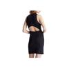 Calvin Klein Solid Color Round Neck Short Logo Sleeveless Dress Women Dresses Black J20J223067-BEH