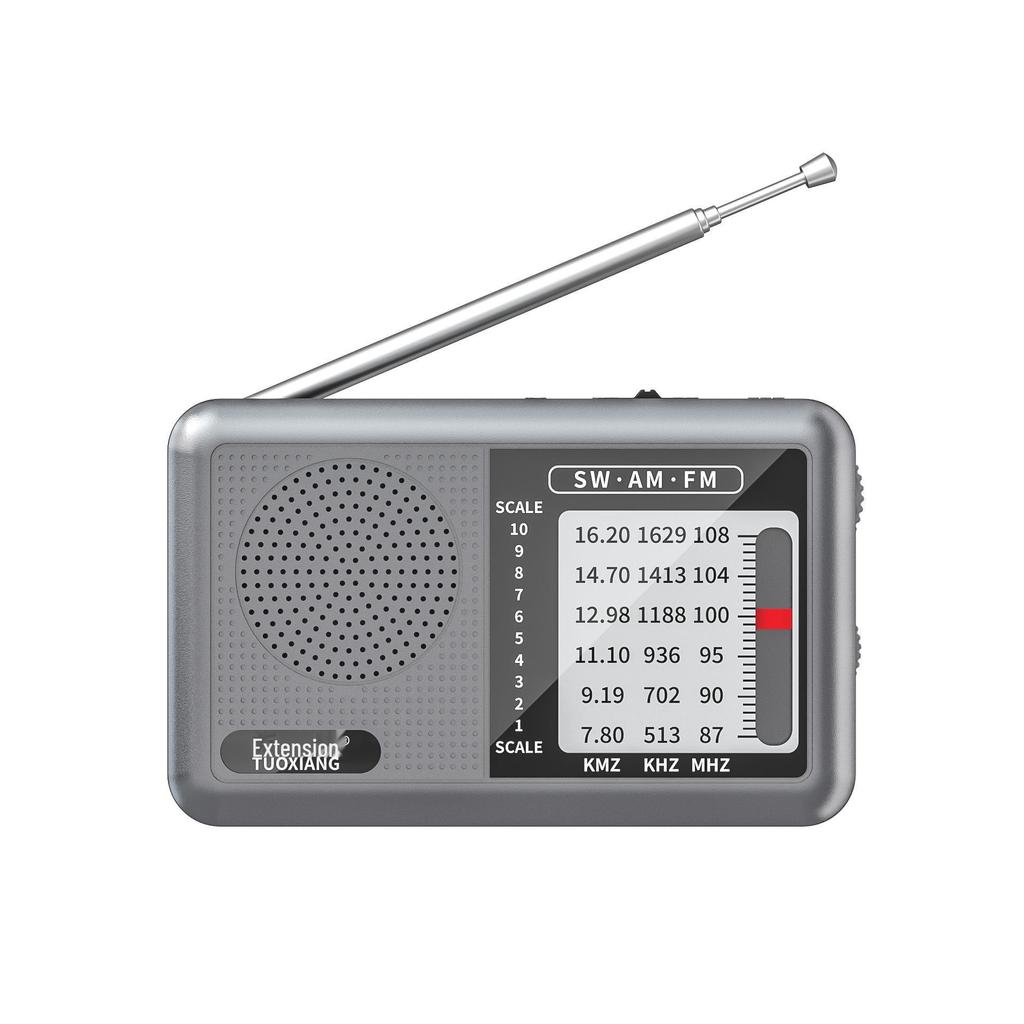 Tuoxiang-6665 Rechargeable Full Band Mini Radio for Seniors, Easy Operation (2024 Model)