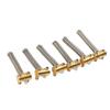 6Pcs Brass Saddles Set for TL Tailpiece Telecaster Electric Guitar Replacement Parts