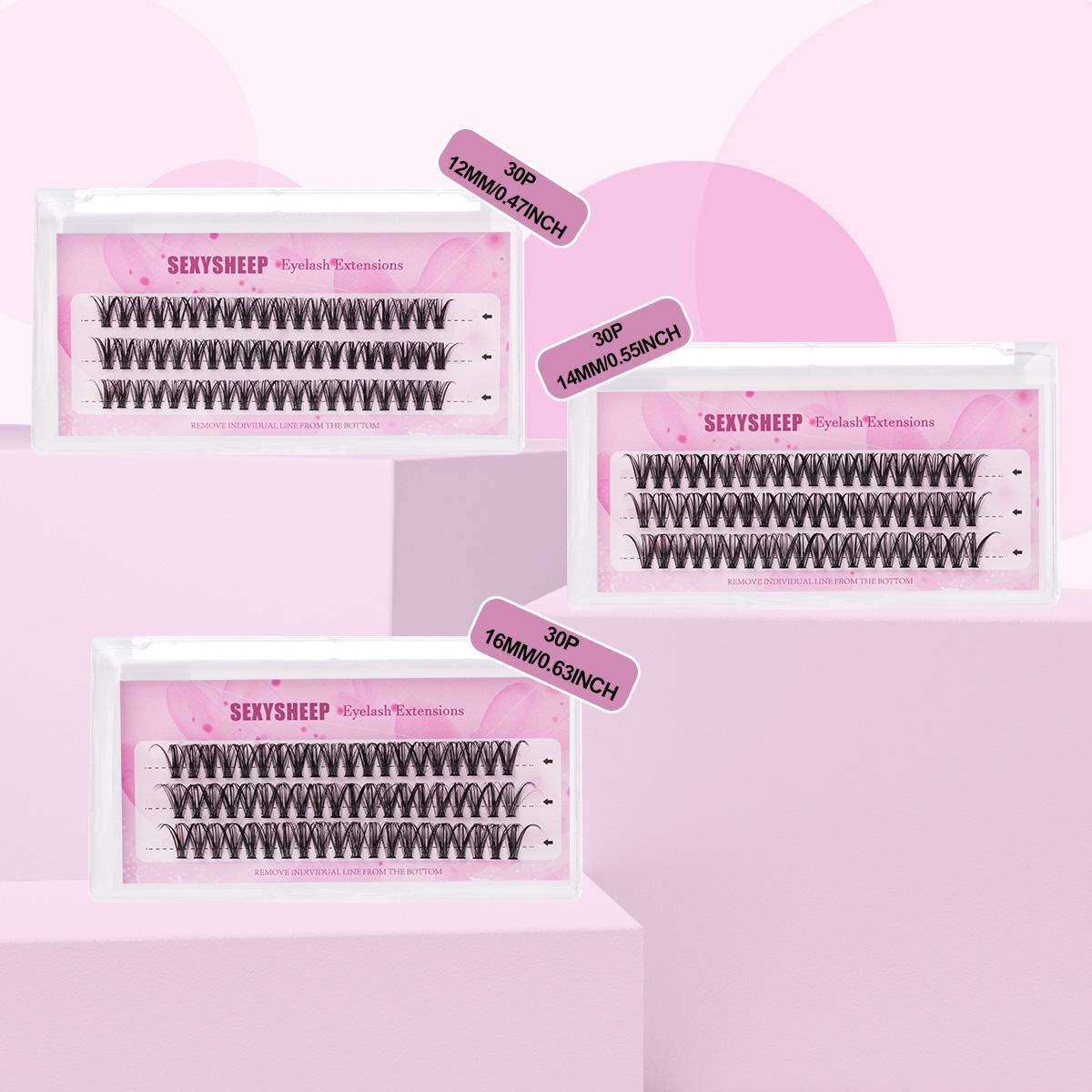 

6-14 мм 3 ряда инструмент для макияжа, пучковые накладные ресницы, накладные ресницы для наращивания ресниц 30D 12mm 14mm 16mm