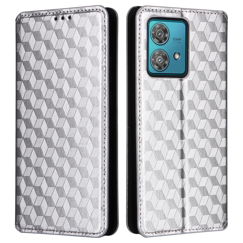 For Motorola Edge 40 Neo 5G Cover Imprinted Wallet Leather Stand Phone Case