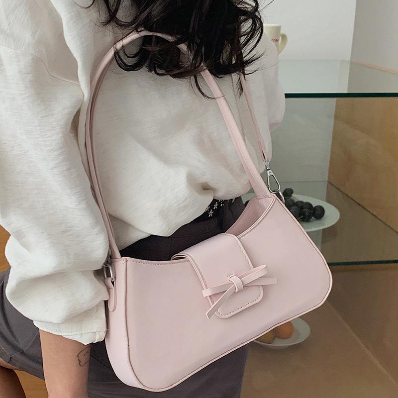 Fashionable Niche Bow-shaped Baguette Handbag Trend Single-shoulder Crossbody Bag