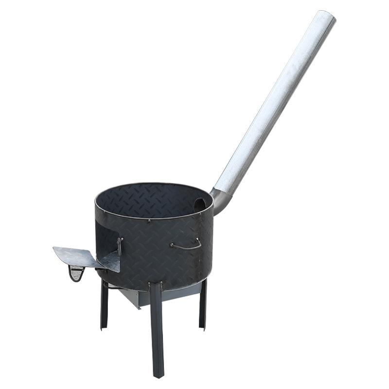 Traditional Smokeless Firewood Stove for Outdoor and Rural Use