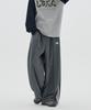 URBANAGE Balloon Fit Curved Line Track Pants_Khaki