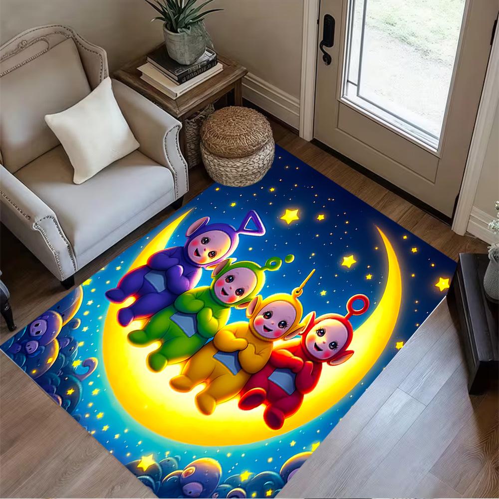 Teletubbies Moon Night Carpet Suitable for Game Room Bedrooms Kitchen Outdoor Antislip Carpet Office home decor Perfect Gift for Women/Men
