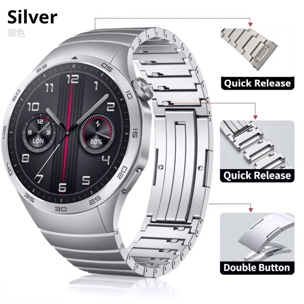 

Original No Gaps Titanium Metal Strap For Huawei Watch GT6 Pro 46mm Luxury Bracelet for Huawei Watch GT 6 46mm Specialized Quick Release Watch Band HUAWEI GT6 PRO 46mm срібний