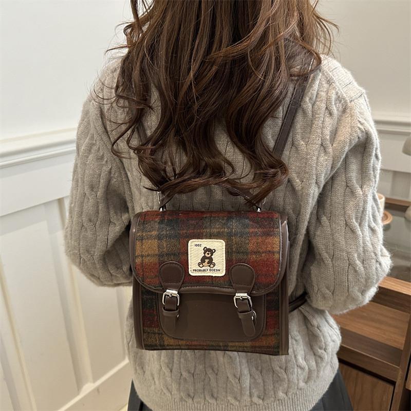 Retro Harajuku Style Backpack For Daily Use With Durable Material And Fashionable