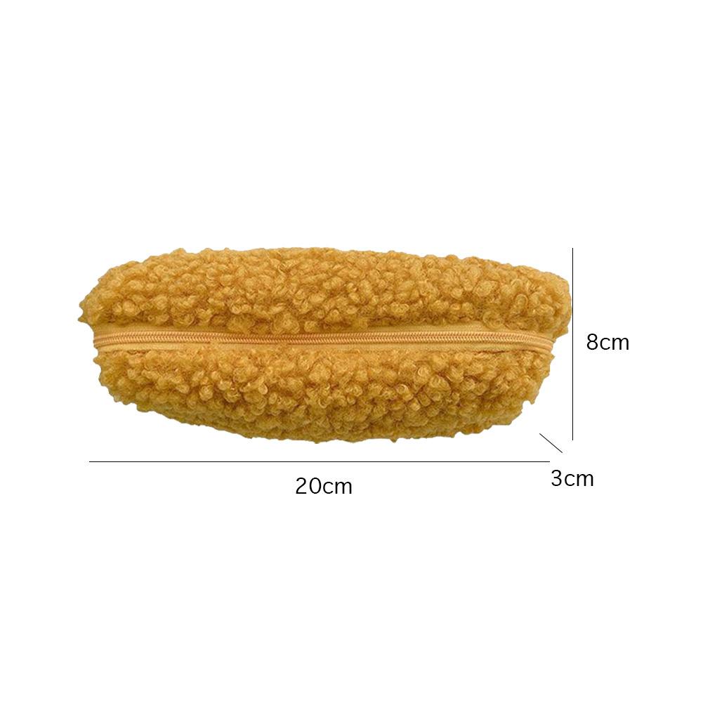 Lambswool Pencil Case Pen Pouch Stationery Storage Bag School Pencil Cosmetic Organizer Bag Children Pencil Case School Supplies