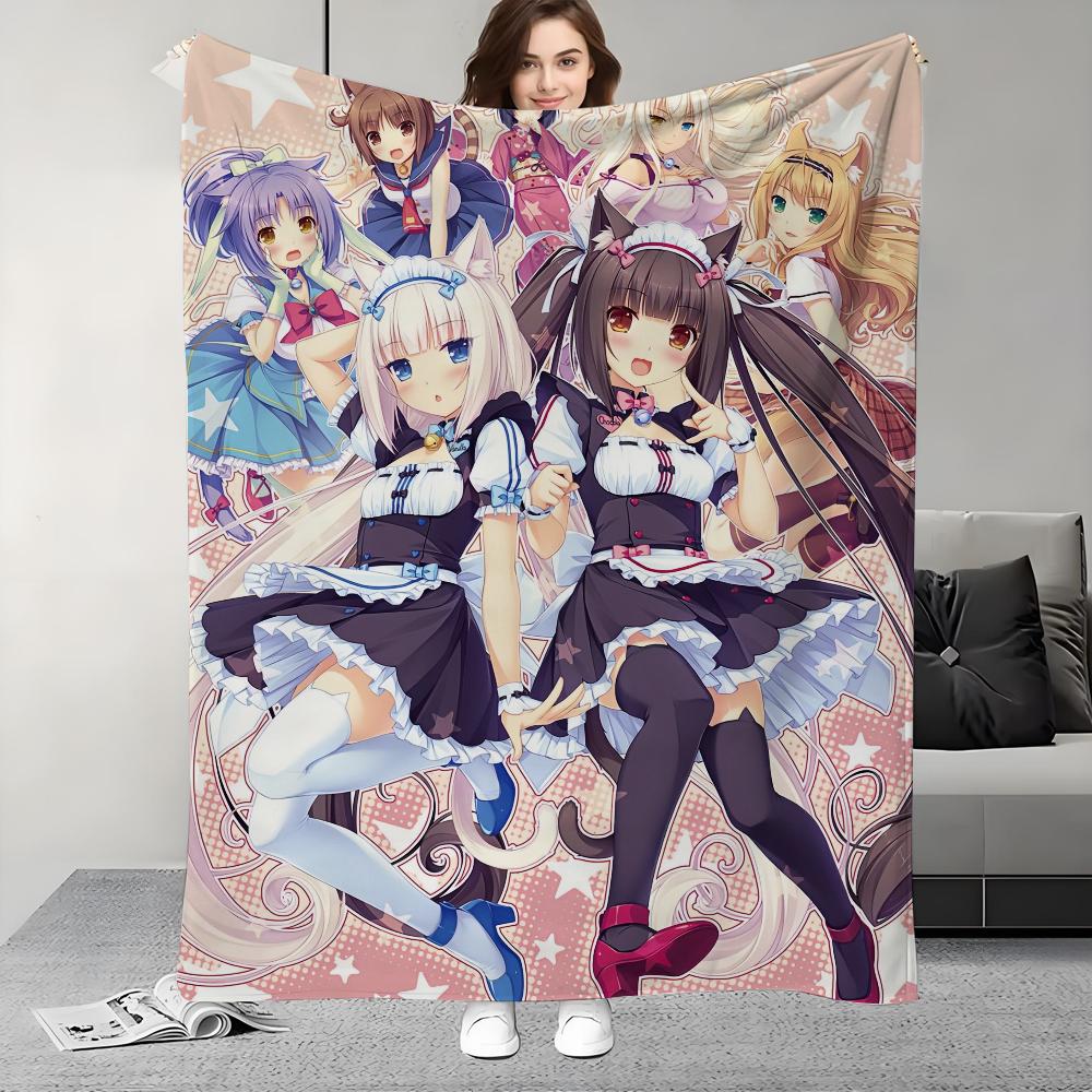 Game N-Nekopara-S Blanket Design Lightweight  For Dorms, Naps, Living Room, Office,Sofa,All-Season