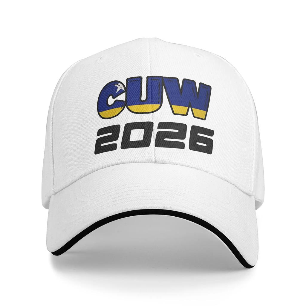 New Arrival Curacao Football Golf Cap Unisex Style Headwear  Formal Travel Adjustable Sun Caps