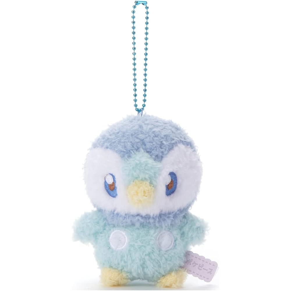 Takaratomy A.R.T.S Pokmon PokePeace Plush Toy Piplup with Ball Chain Mascot 10cm Height