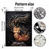 Pearl Painting Set 5D Pearl Mosaic Art Style Mystical Fox Galaxy Constellation Home Wall Decoration.