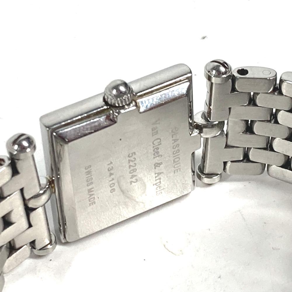 VAN CLEEF & ARPELS 522642 Pink Shell Classic Cale 4PDiamond Women's Wristwatch